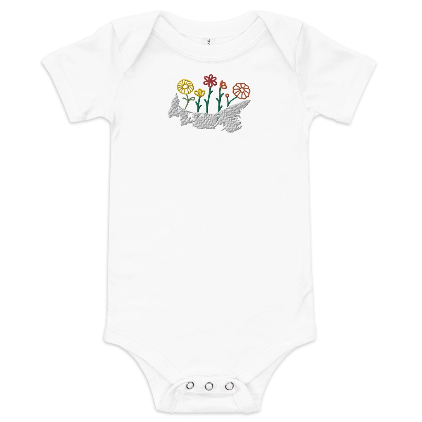 ATPEI WILDFLOWER COLLECTION Baby Short Sleeve One Piece (Embroidered)