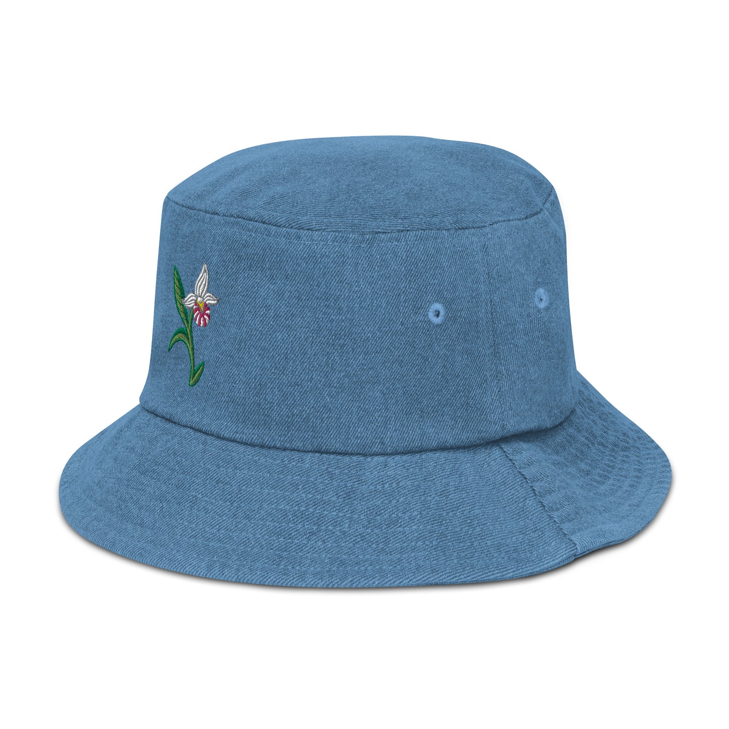 ATPEI THE LADY'S SLIPPER COLLECTION Denim bucket hat (Embroidered)