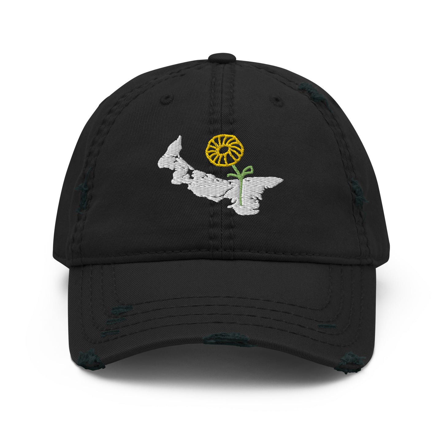 ATPEI WILDFLOWER COLLECTION Distressed Dad Hat (Embroidered)