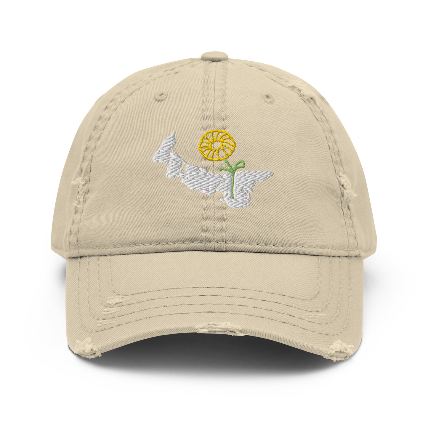 ATPEI WILDFLOWER COLLECTION Distressed Dad Hat (Embroidered)
