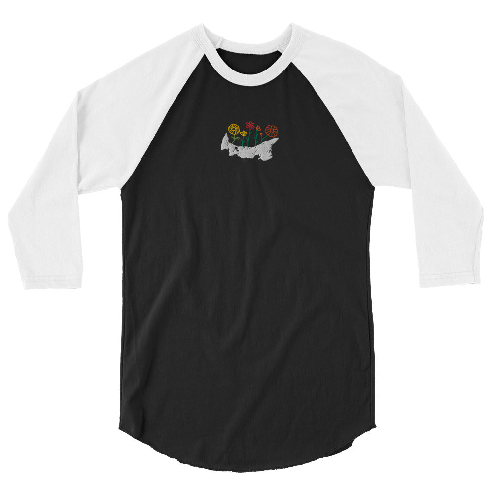 ATPEI WILDFLOWER COLLECTION 3/4 Sleeve Raglan Shirt (Embroidered)