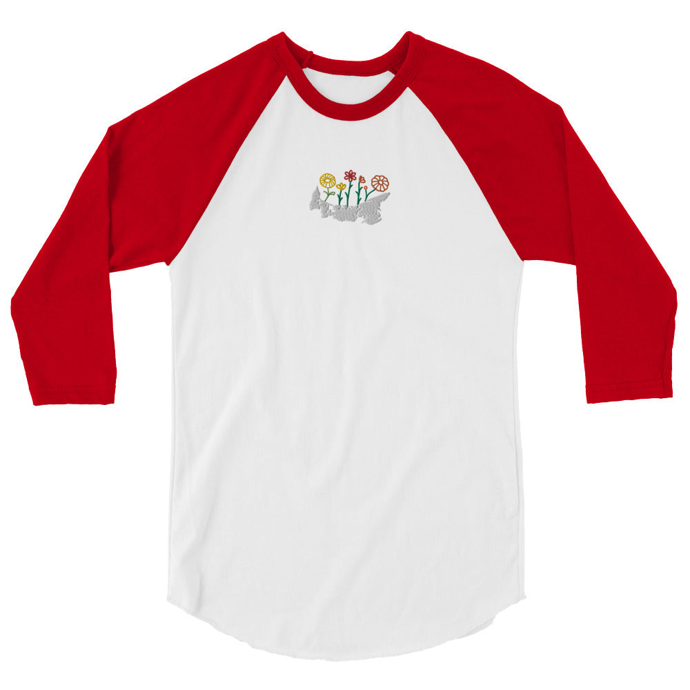ATPEI WILDFLOWER COLLECTION 3/4 Sleeve Raglan Shirt (Embroidered)