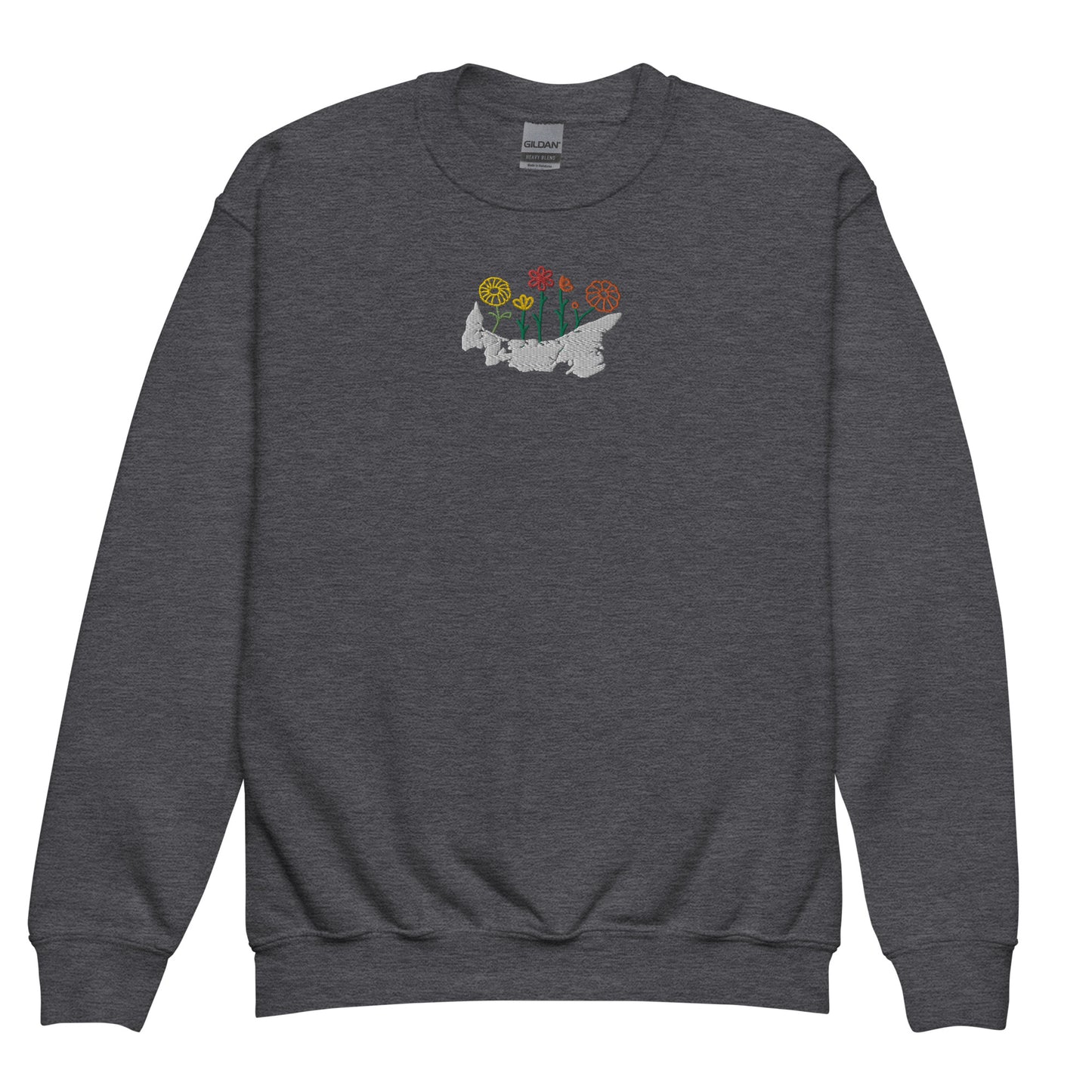 ATPEI WILDFLOWER COLLECTION Youth Crewneck Sweatshirt (Embroidered)