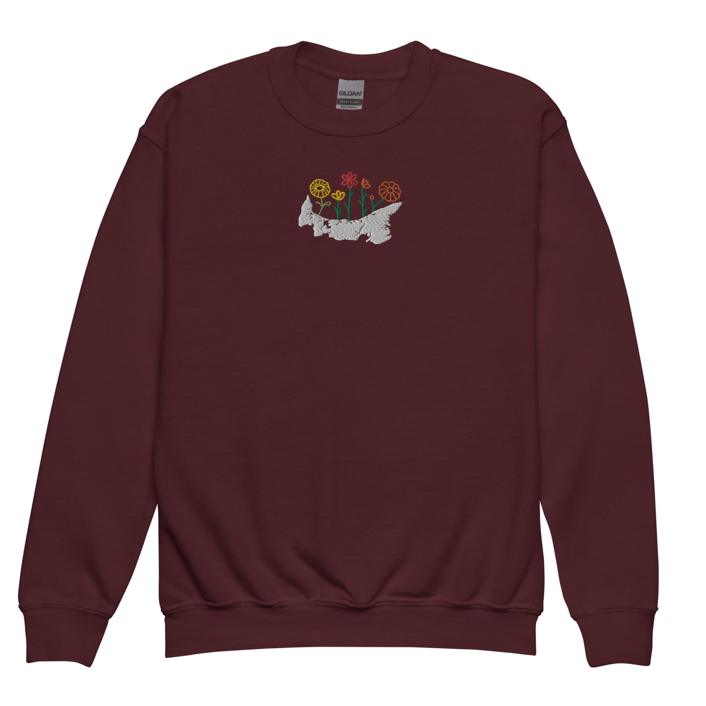 ATPEI WILDFLOWER COLLECTION Youth Crewneck Sweatshirt (Embroidered)