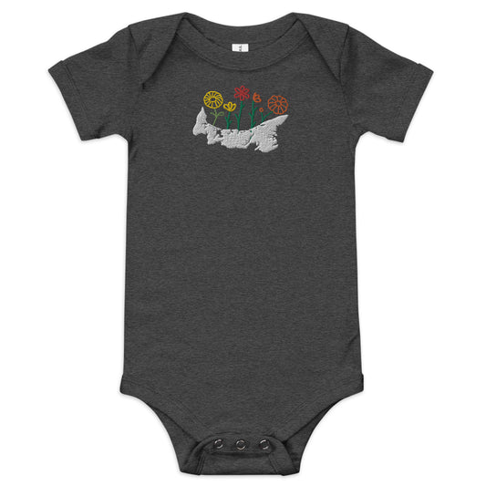 ATPEI WILDFLOWER COLLECTION Baby Short Sleeve One Piece (Embroidered)