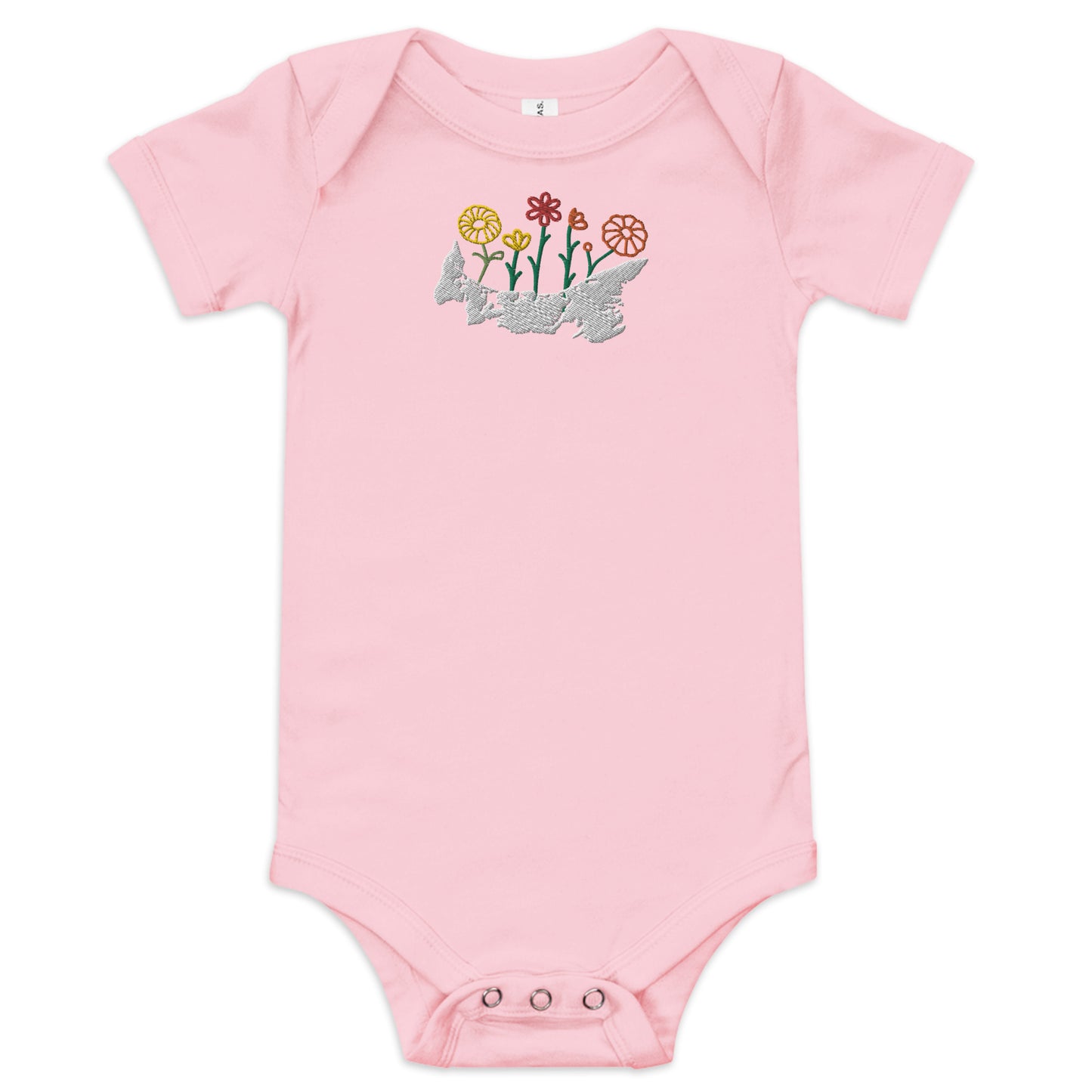 ATPEI WILDFLOWER COLLECTION Baby Short Sleeve One Piece (Embroidered)