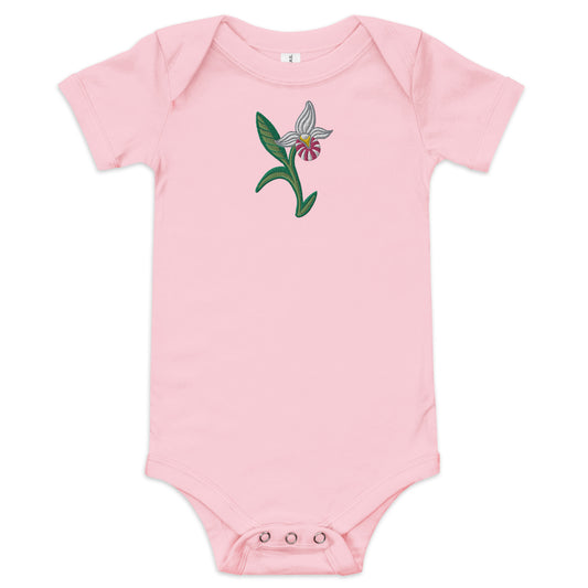 ATPEI THE LADY'S SLIPPER COLLECTION Baby short sleeve one piece (Embroidered)