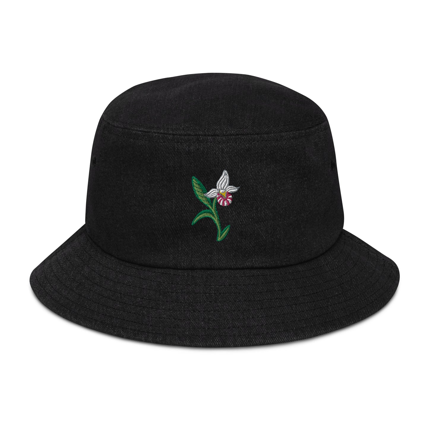 ATPEI THE LADY'S SLIPPER COLLECTION Denim bucket hat (Embroidered)