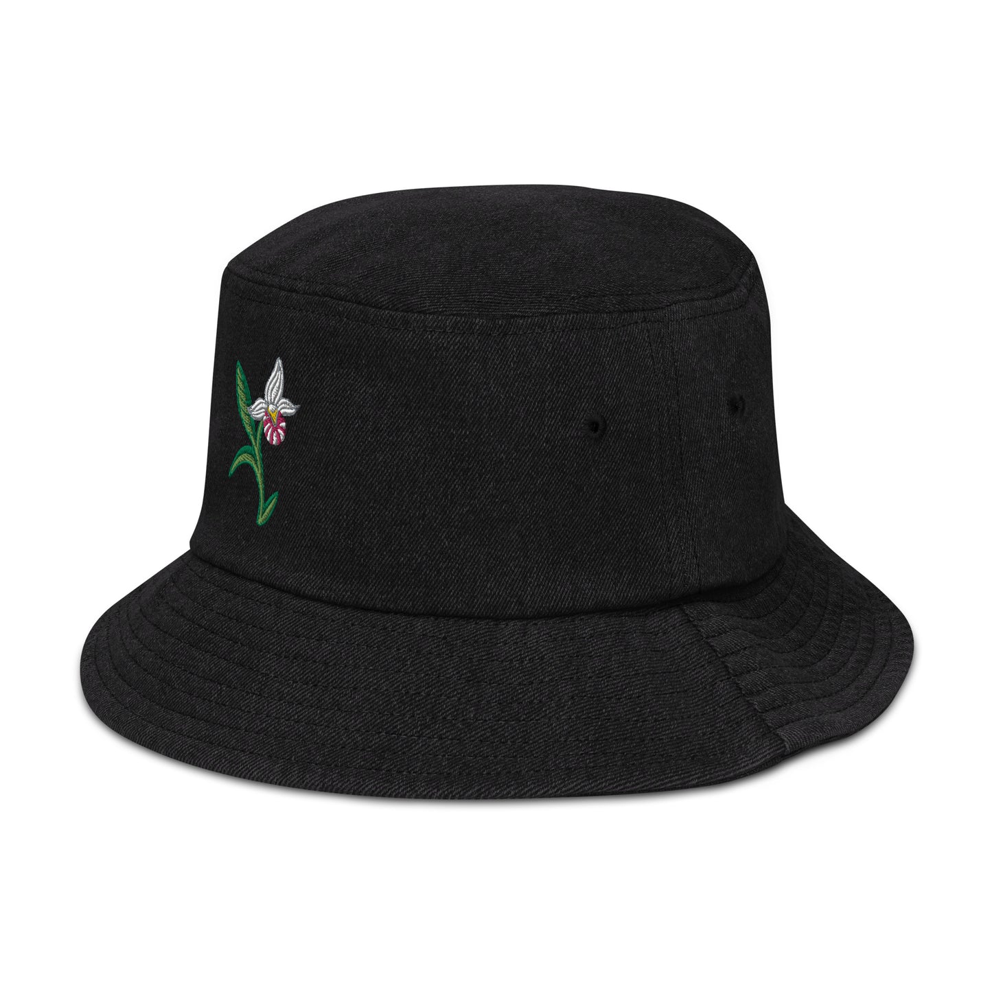 ATPEI THE LADY'S SLIPPER COLLECTION Denim bucket hat (Embroidered)