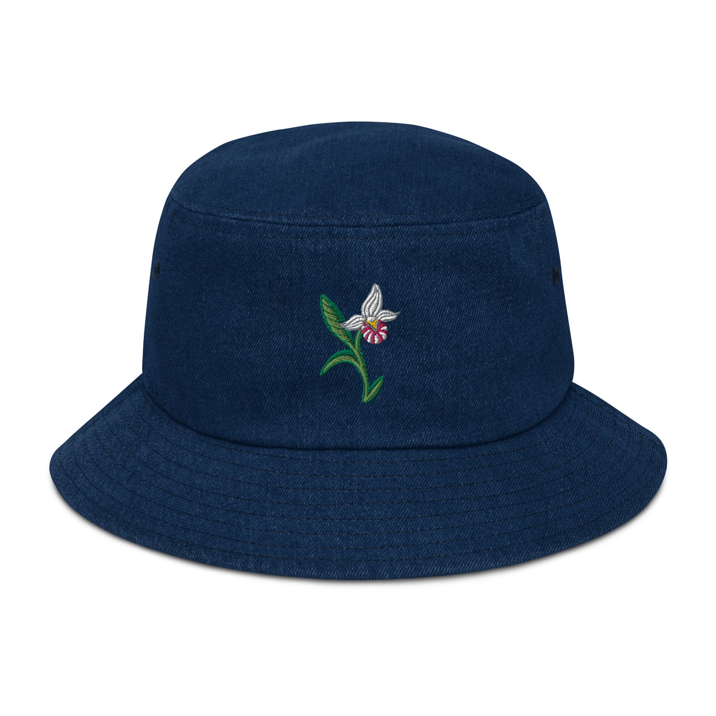 ATPEI THE LADY'S SLIPPER COLLECTION Denim bucket hat (Embroidered)