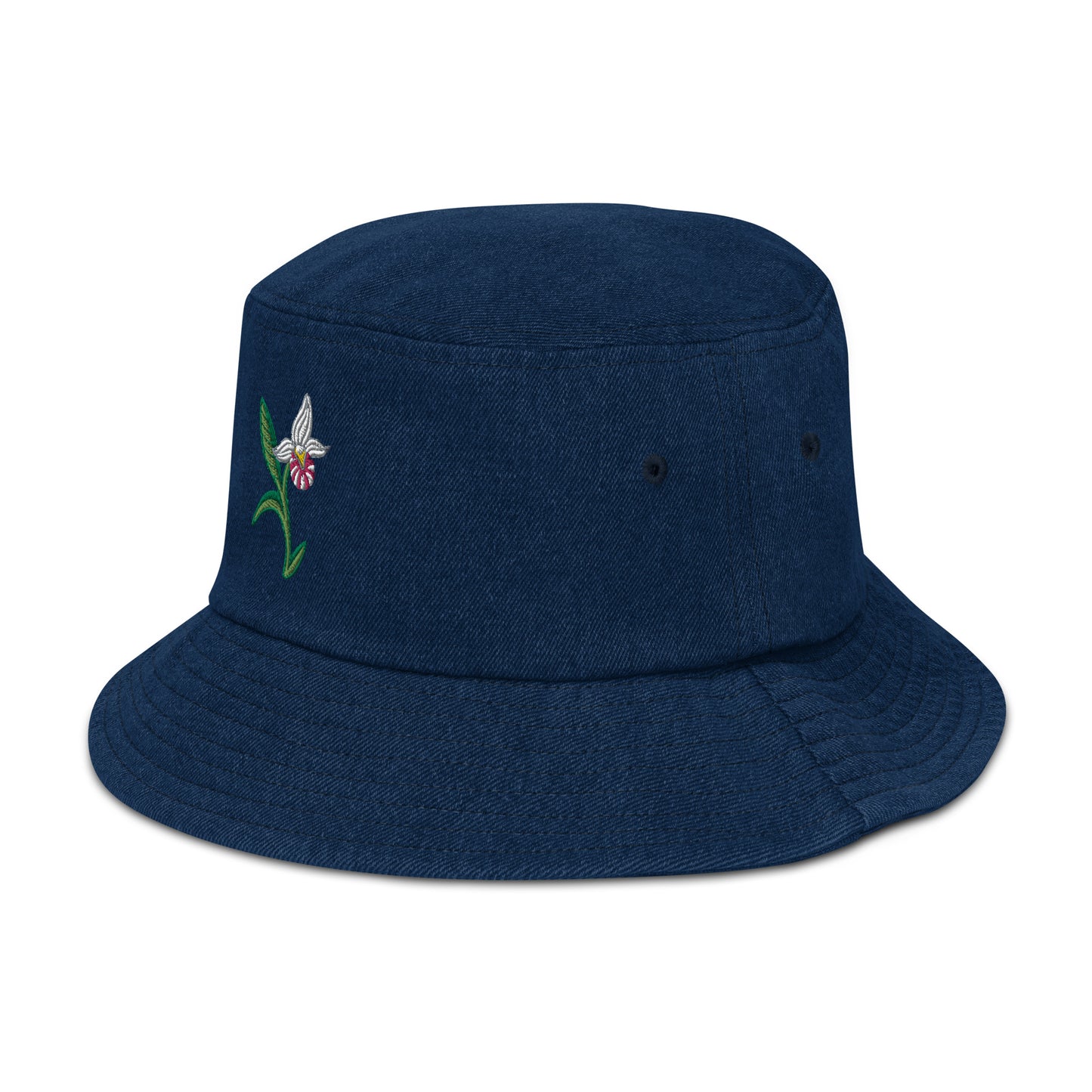 ATPEI THE LADY'S SLIPPER COLLECTION Denim bucket hat (Embroidered)