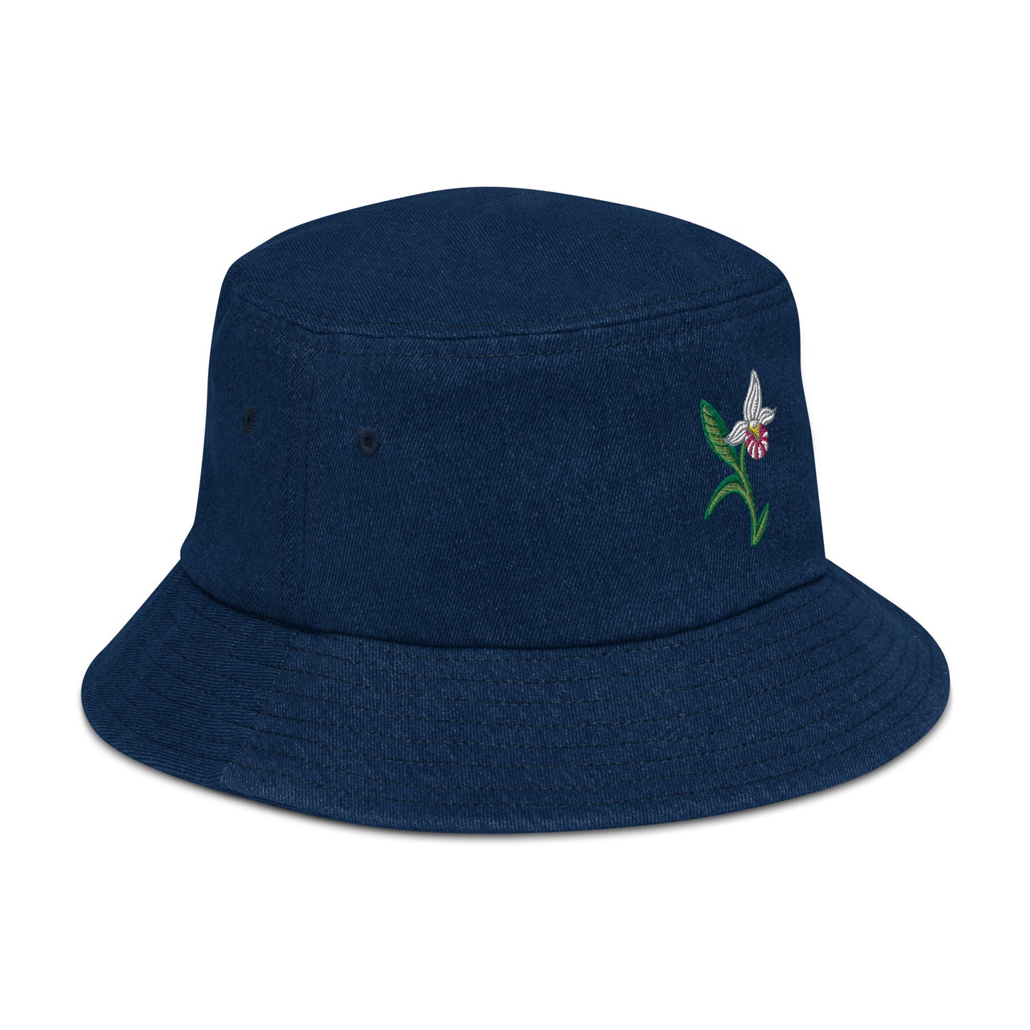 ATPEI THE LADY'S SLIPPER COLLECTION Denim bucket hat (Embroidered)