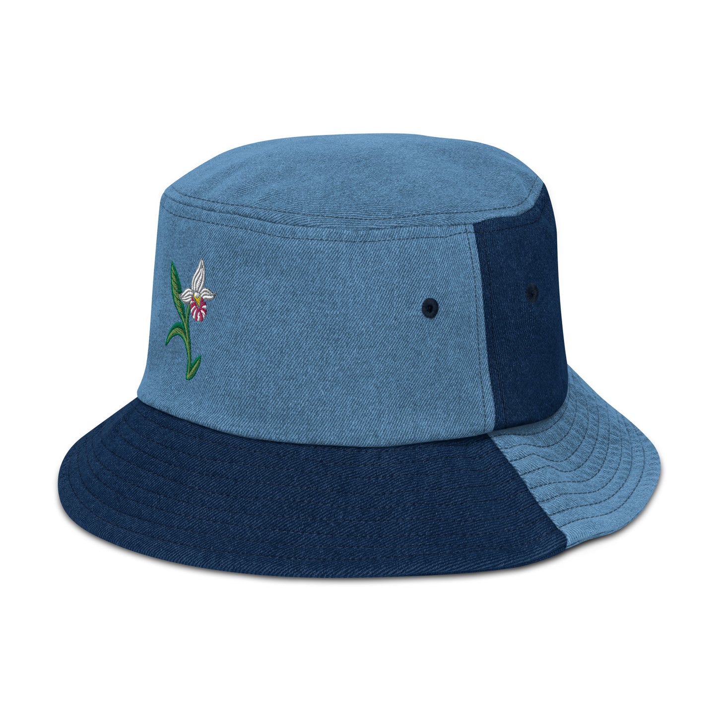 ATPEI THE LADY'S SLIPPER COLLECTION Denim bucket hat (Embroidered)