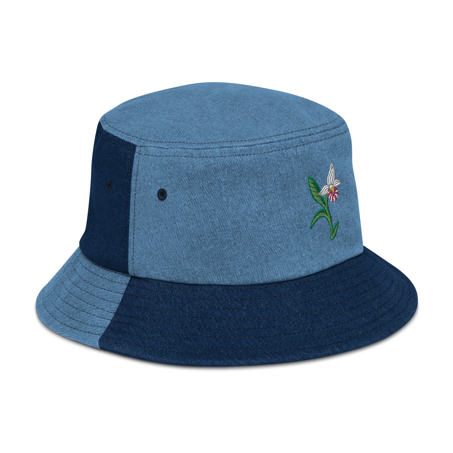 ATPEI THE LADY'S SLIPPER COLLECTION Denim bucket hat (Embroidered)
