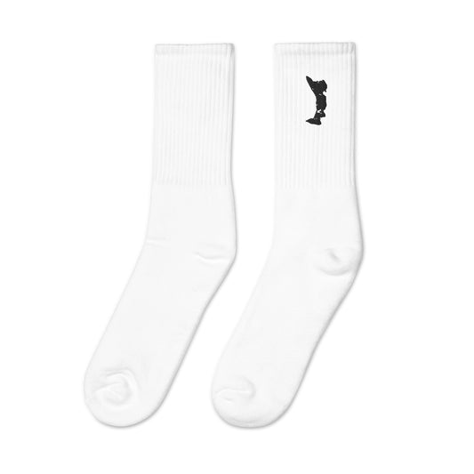 ATPEI ISLAND COLLECTION Black Islander Socks (Embroidered)