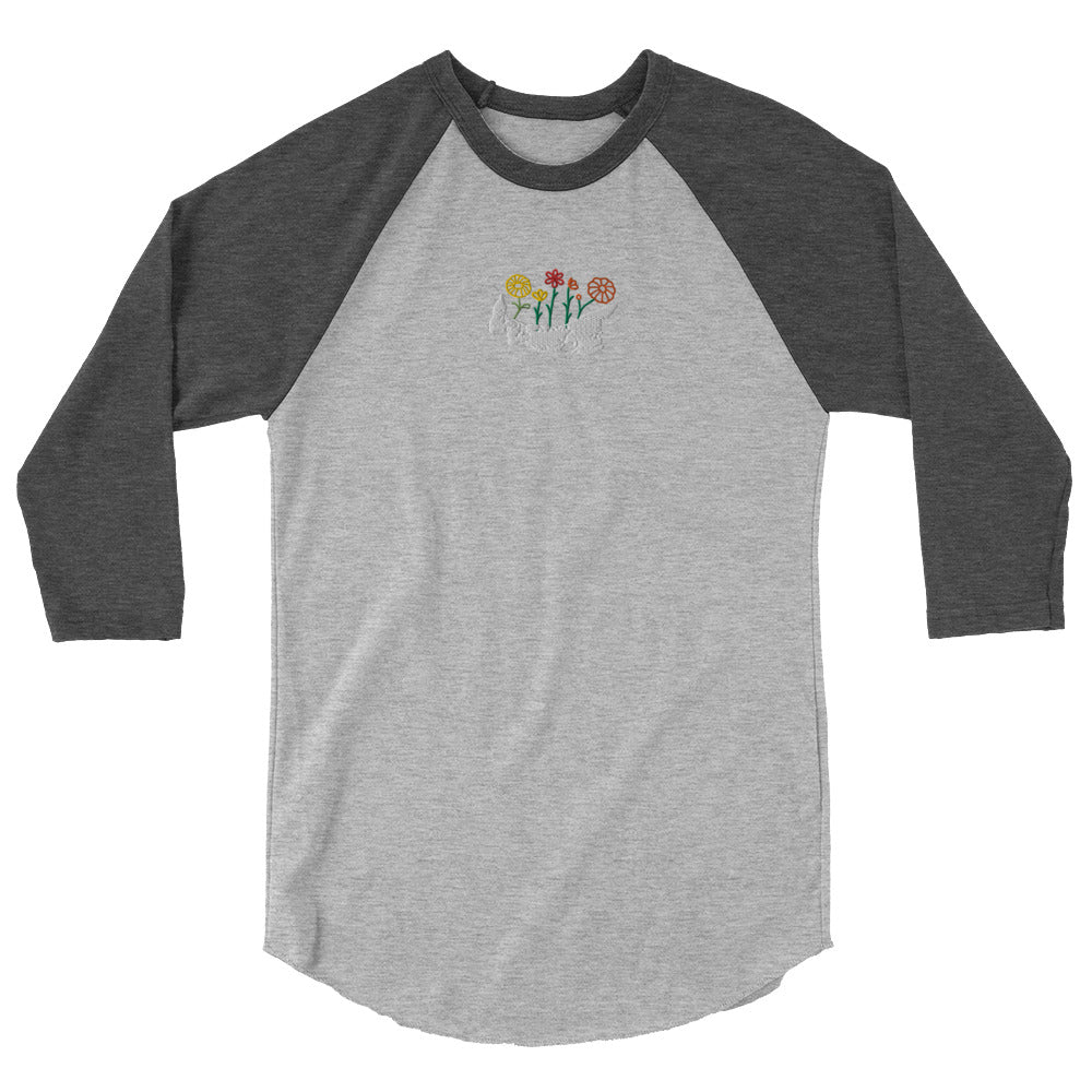 ATPEI WILDFLOWER COLLECTION 3/4 Sleeve Raglan Shirt (Embroidered)