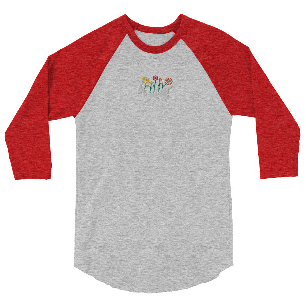ATPEI WILDFLOWER COLLECTION 3/4 Sleeve Raglan Shirt (Embroidered)