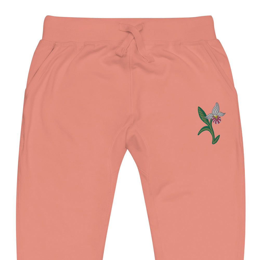 ATPEI THE LADY'S SLIPPER COLLECTION Unisex fleece sweatpants (Embroidered)