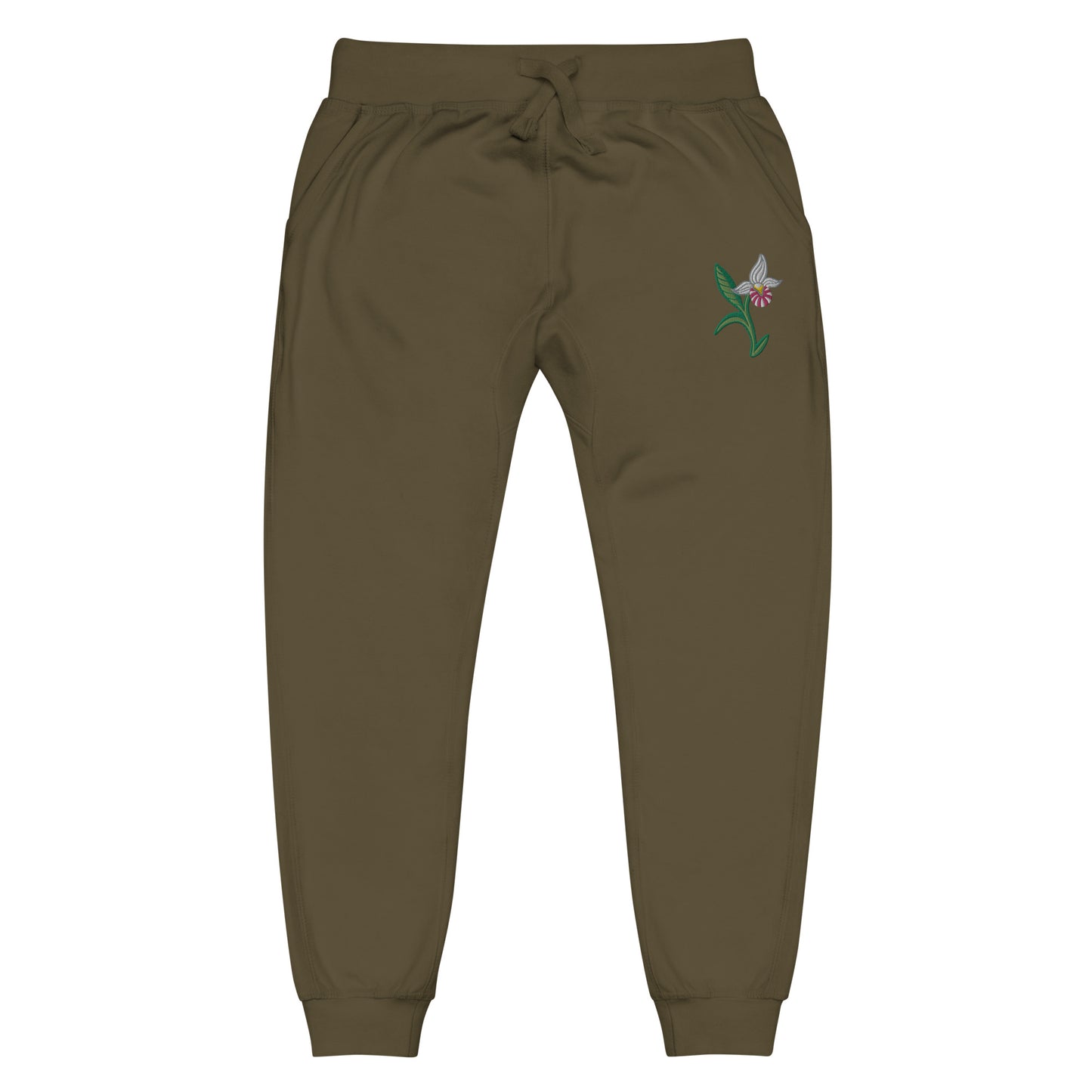 ATPEI THE LADY'S SLIPPER COLLECTION Unisex fleece sweatpants (Embroidered)