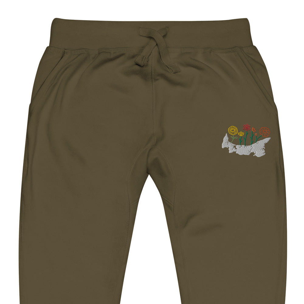 ATPEI WILDFLOWER COLLECTION Unisex Fleece Sweatpants (Embroidered)