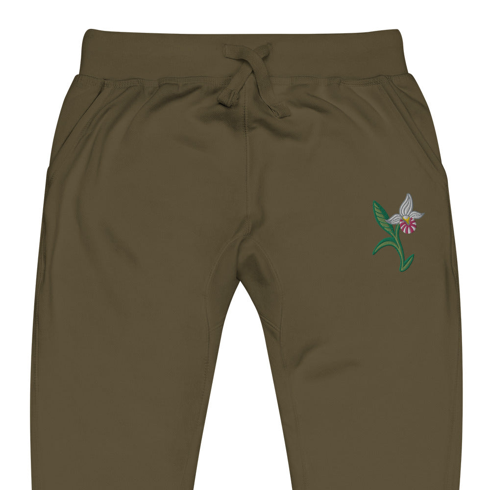 ATPEI THE LADY'S SLIPPER COLLECTION Unisex fleece sweatpants (Embroidered)