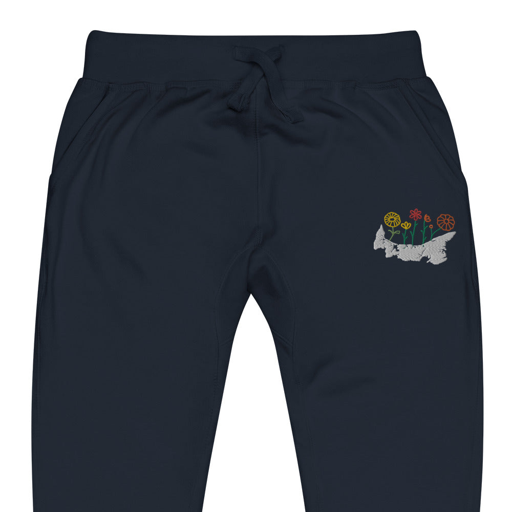 ATPEI WILDFLOWER COLLECTION Unisex Fleece Sweatpants (Embroidered)