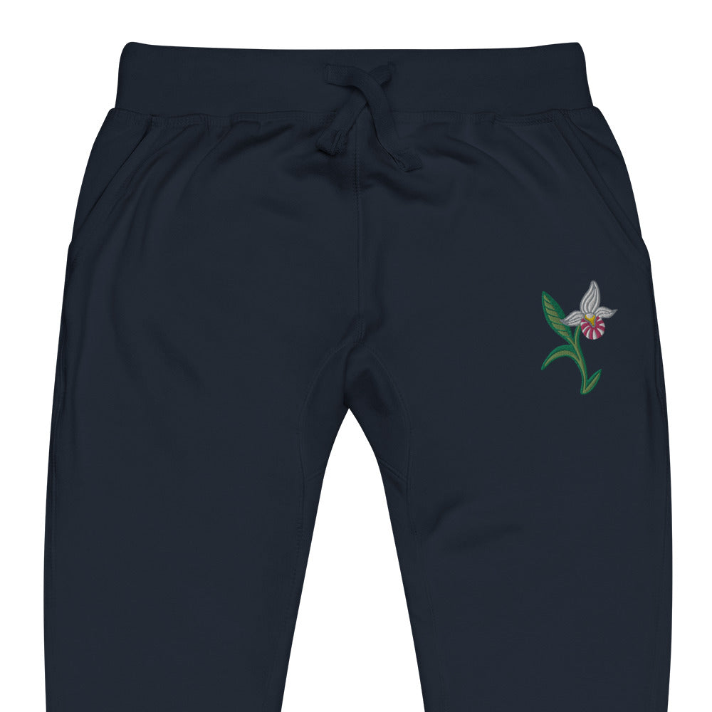 ATPEI THE LADY'S SLIPPER COLLECTION Unisex fleece sweatpants (Embroidered)