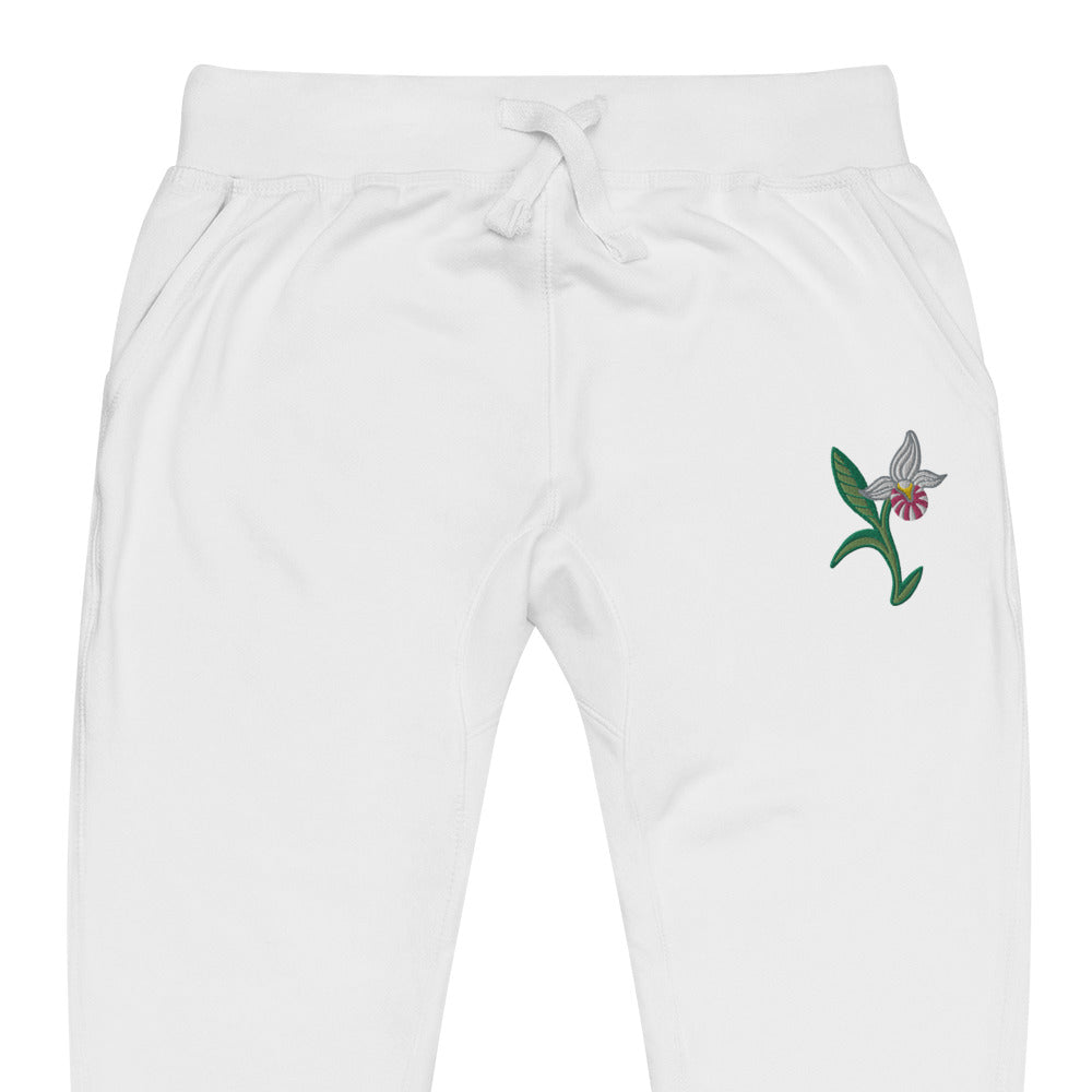 ATPEI THE LADY'S SLIPPER COLLECTION Unisex fleece sweatpants (Embroidered)