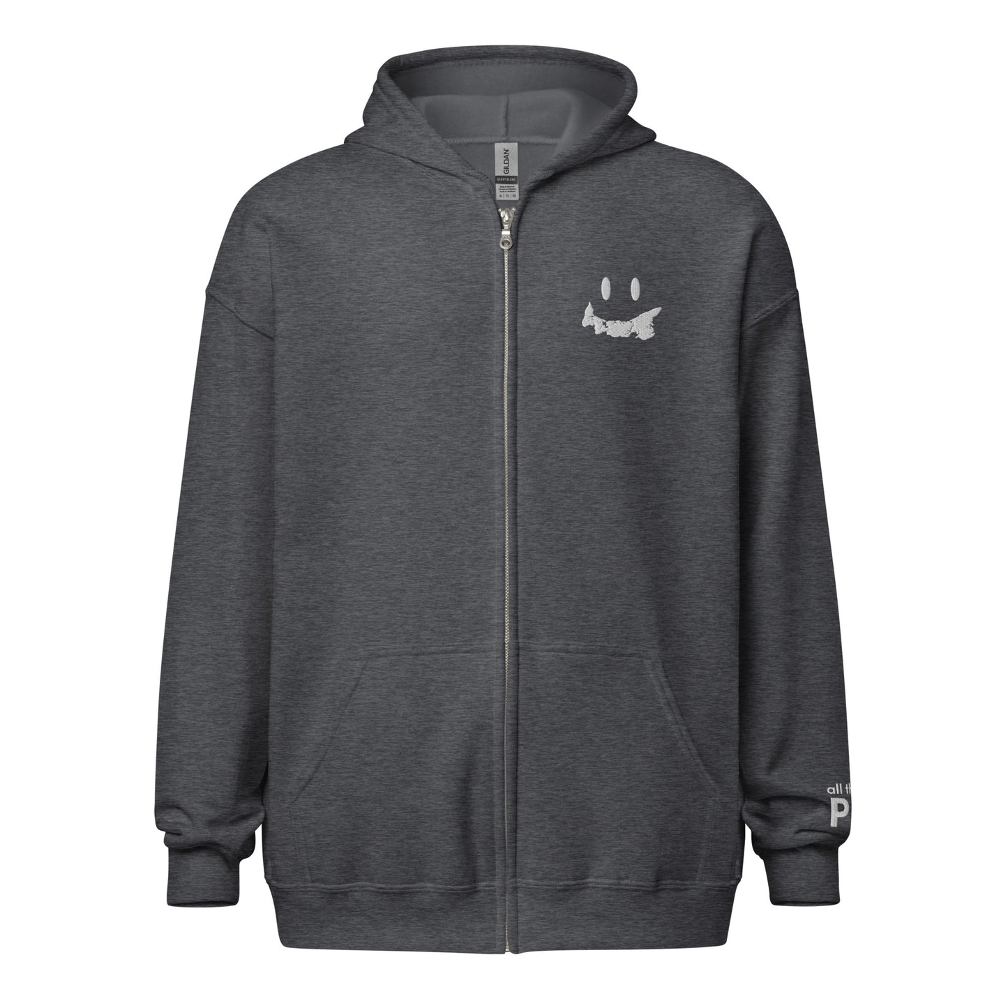 ATPEI HAPPYPEI COLLECTION Unisex Heavy Blend Zip Hoodie (Embroidered)
