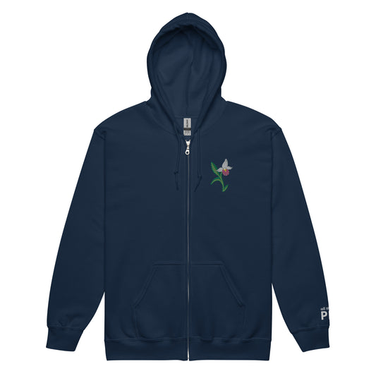 ATPEI THE LADY'S SLIPPER COLLECTION Unisex heavy blend zip hoodie (Embroidered)