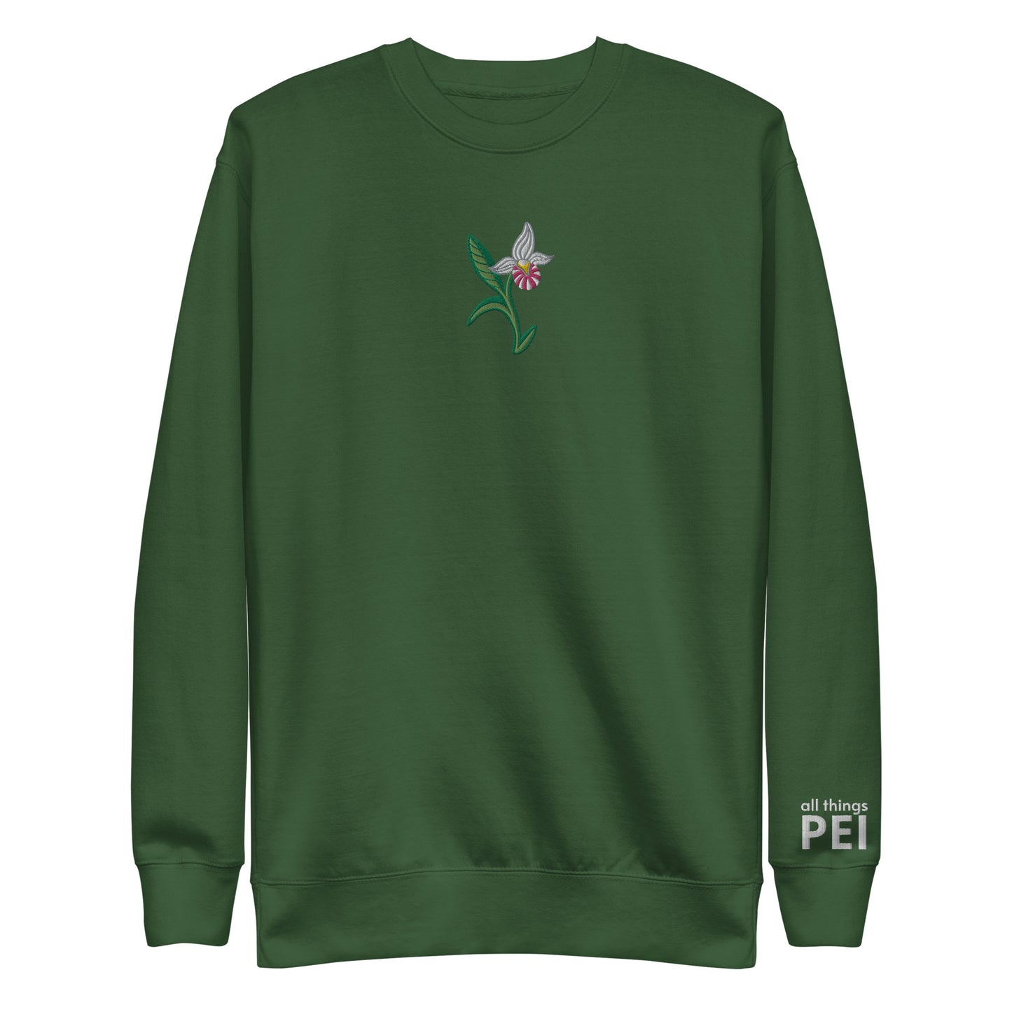 ATPEI THE LADY'S SLIPPER COLLECTION Unisex Premium Sweatshirt (Embroidered)