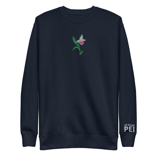 ATPEI THE LADY'S SLIPPER COLLECTION Unisex Premium Sweatshirt (Embroidered)