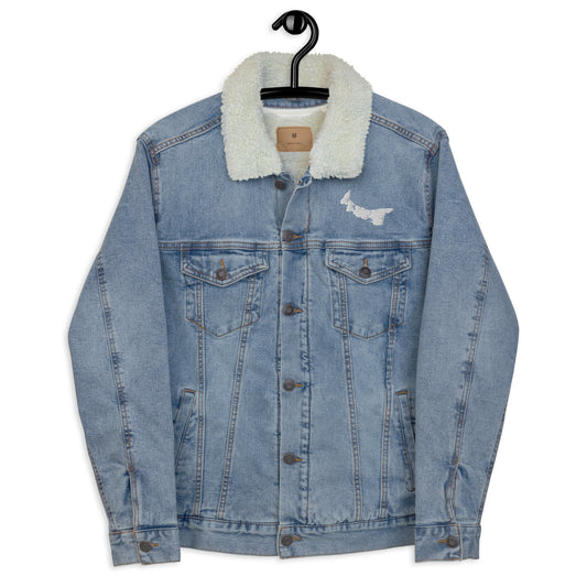 ATPEI ISLAND COLLECTION Unisex Denim Sherpa Jacket (Embroidered)