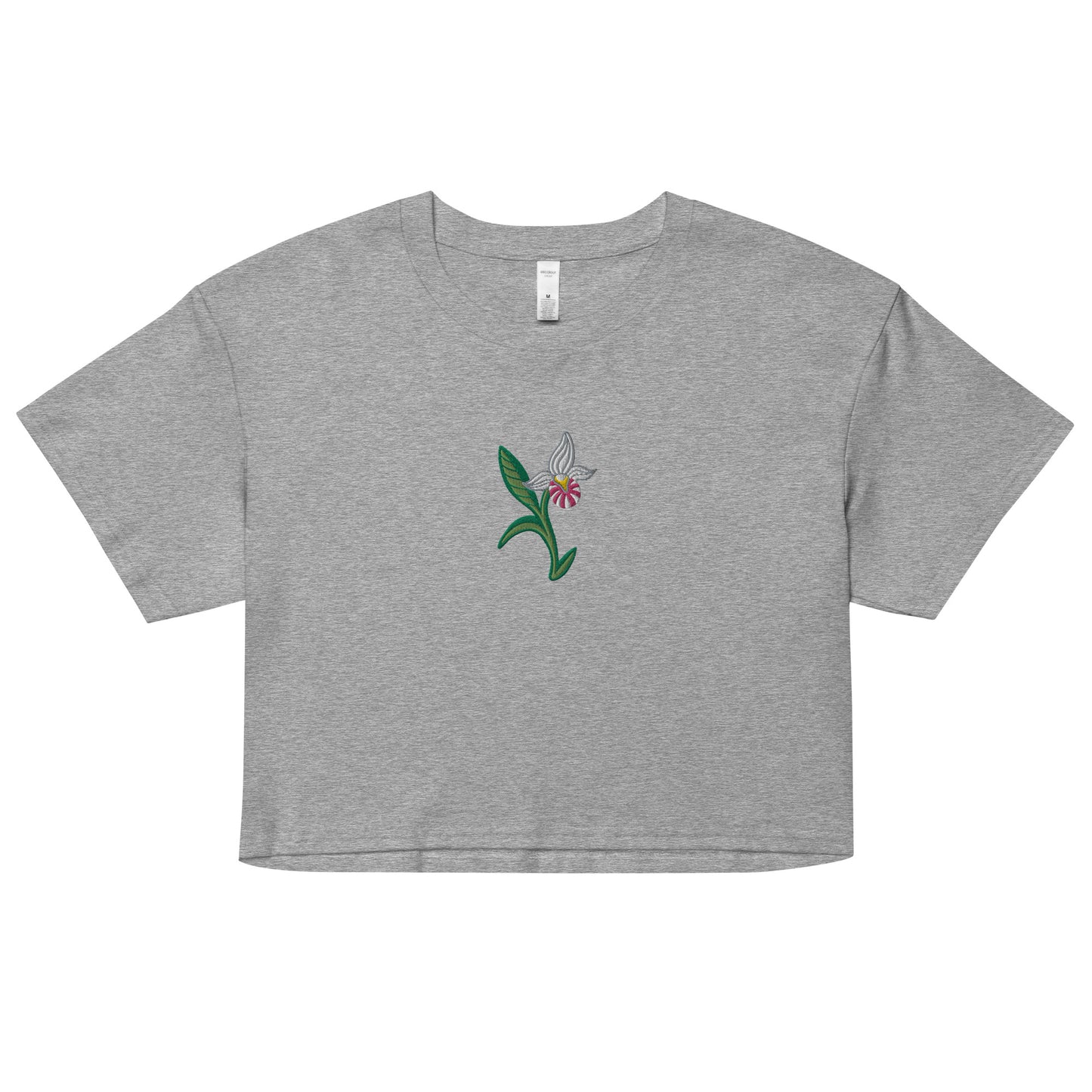 ATPEI THE LADY'S SLIPPER COLLECTION Women’s Crop Top (Embroidered)