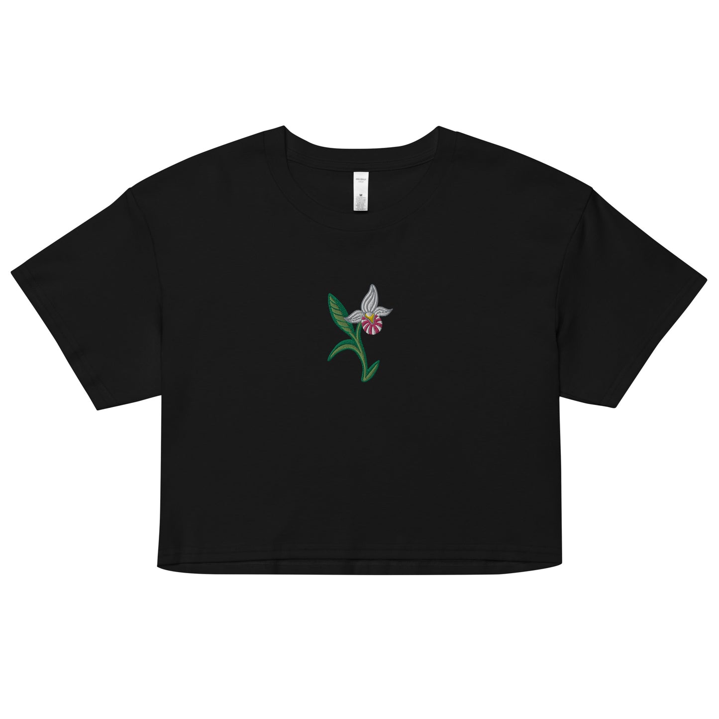 ATPEI THE LADY'S SLIPPER COLLECTION Women’s Crop Top (Embroidered)