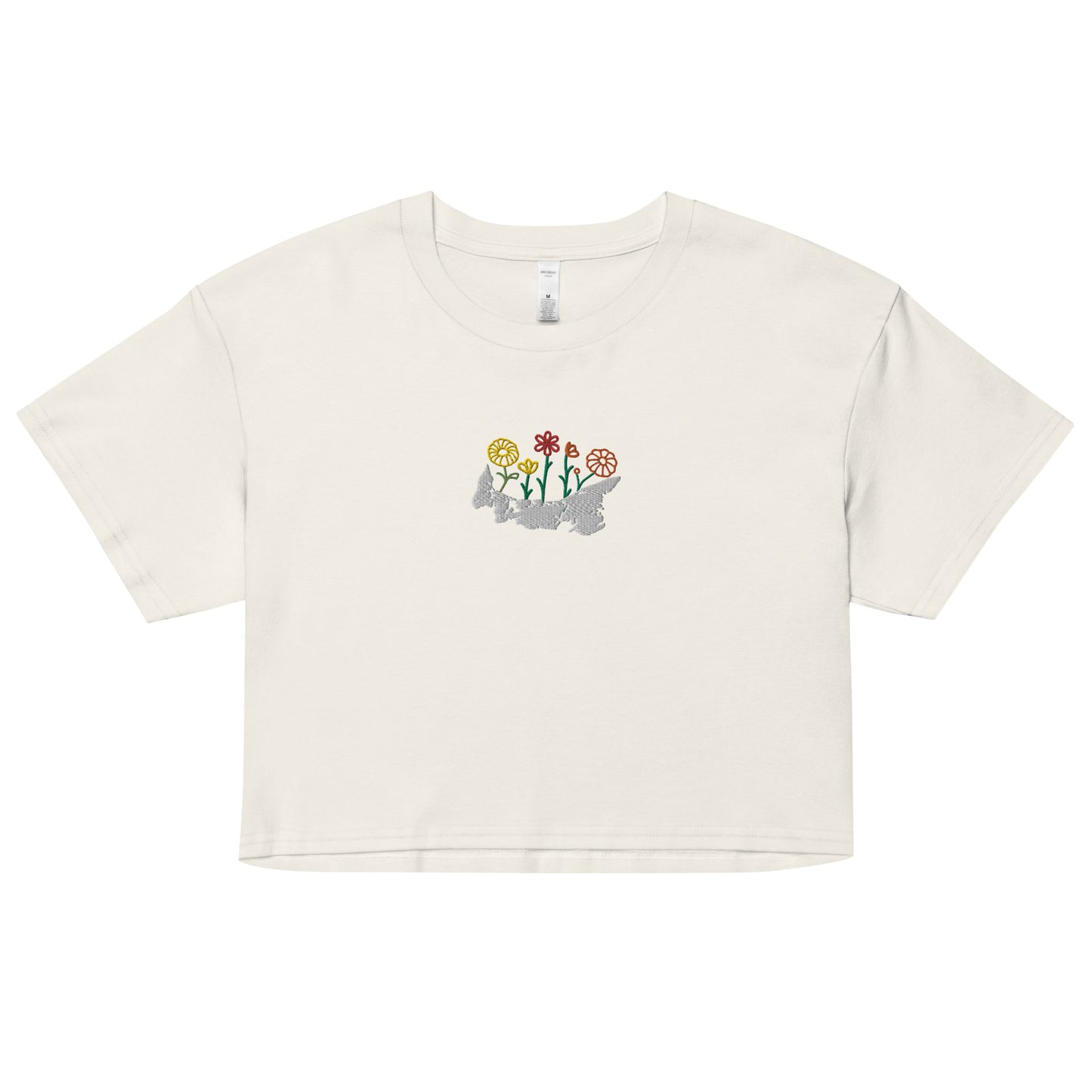 ATPEI WILDFLOWER COLLECTION Women's Crop Tee (Embroidered)