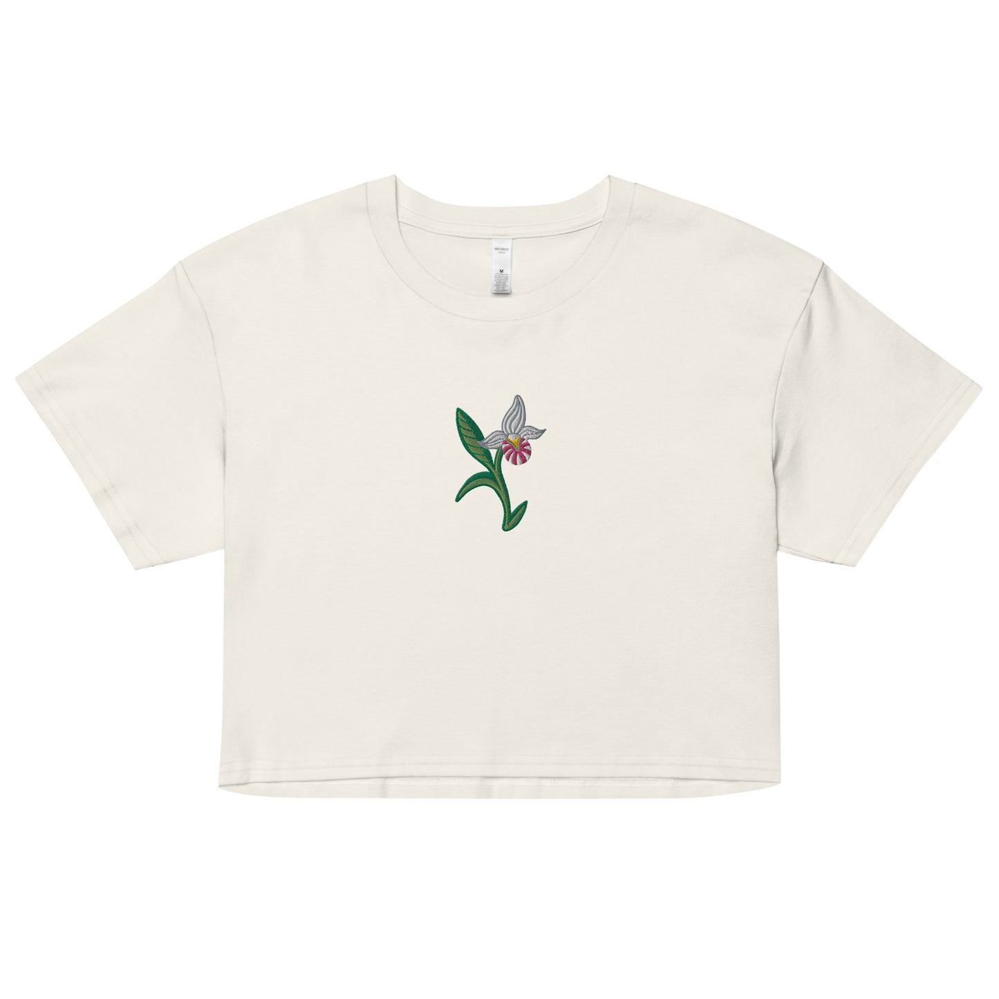 ATPEI THE LADY'S SLIPPER COLLECTION Women’s Crop Top (Embroidered)