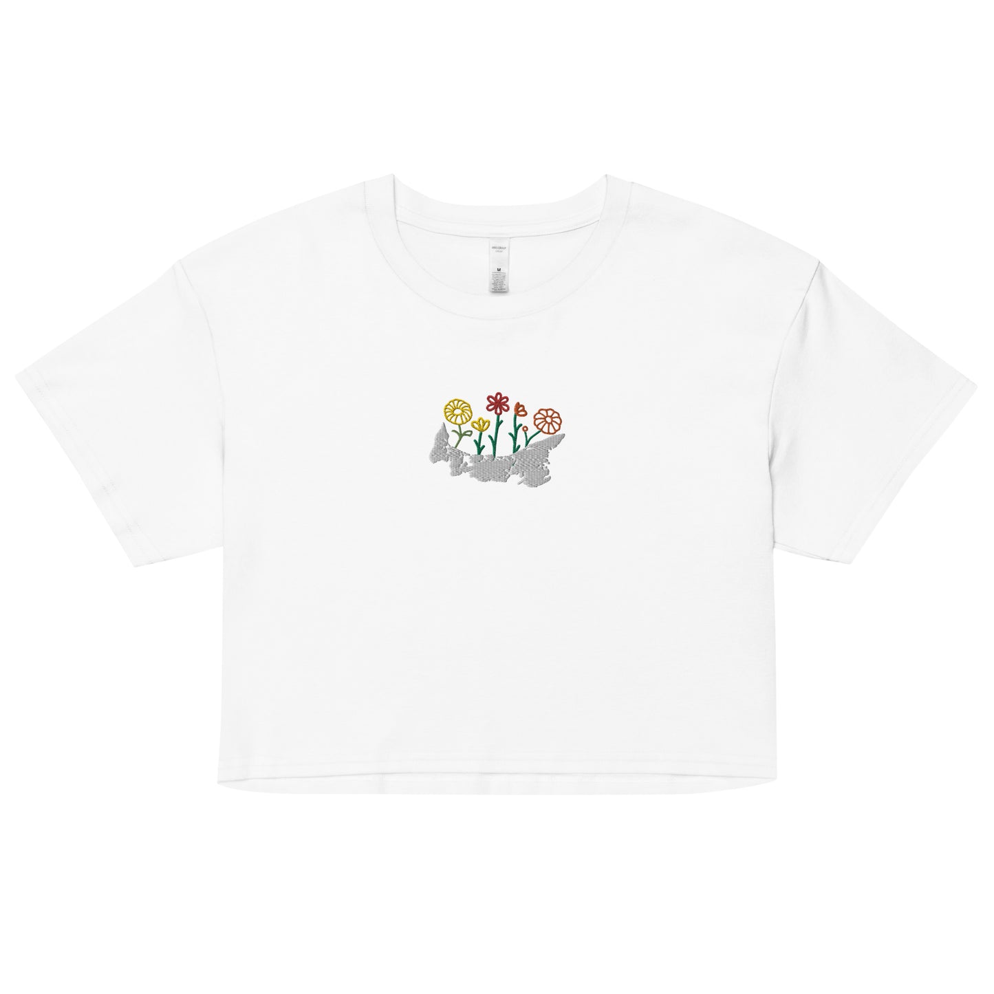 ATPEI WILDFLOWER COLLECTION Women's Crop Tee (Embroidered)
