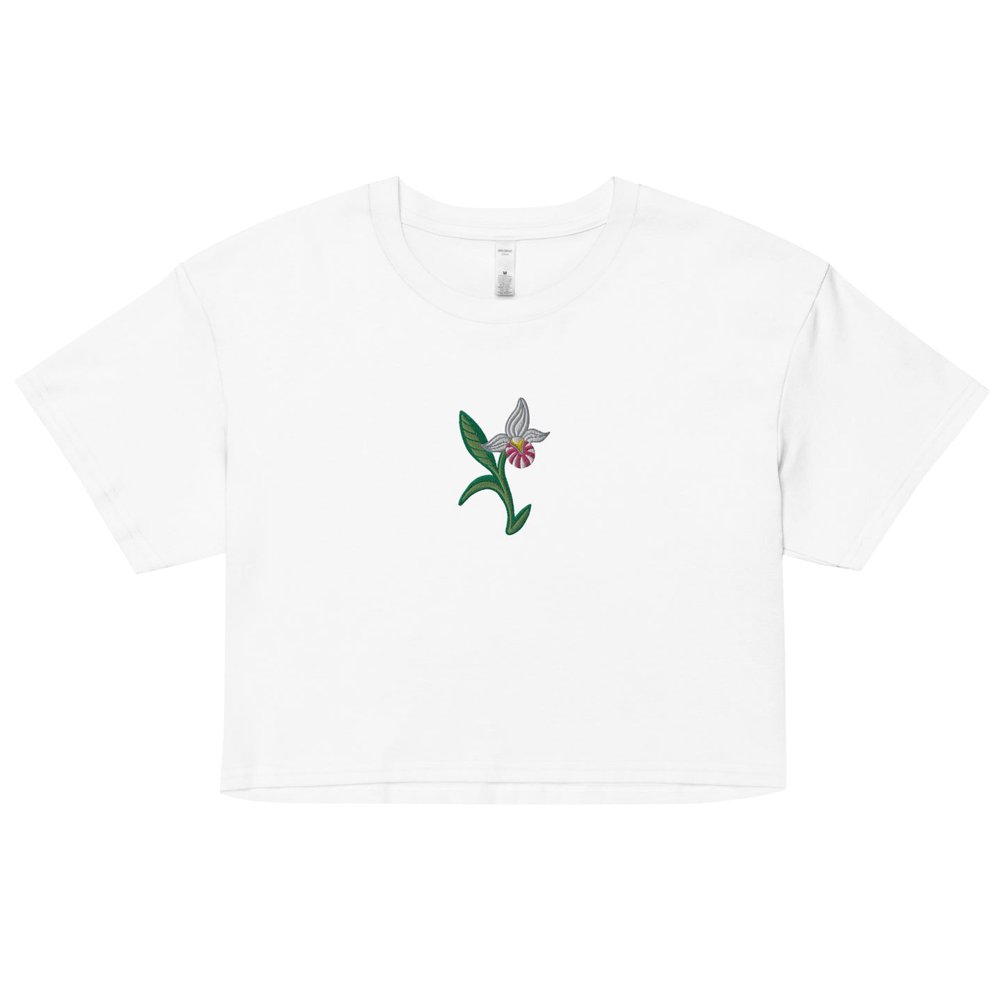 ATPEI THE LADY'S SLIPPER COLLECTION Women’s Crop Top (Embroidered)