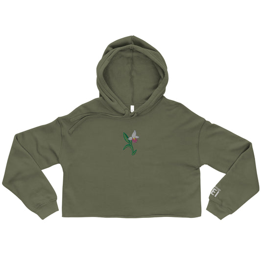 ATPEI THE LADY'S SLIPPER COLLECTION Crop Hoodie (Embroidered)
