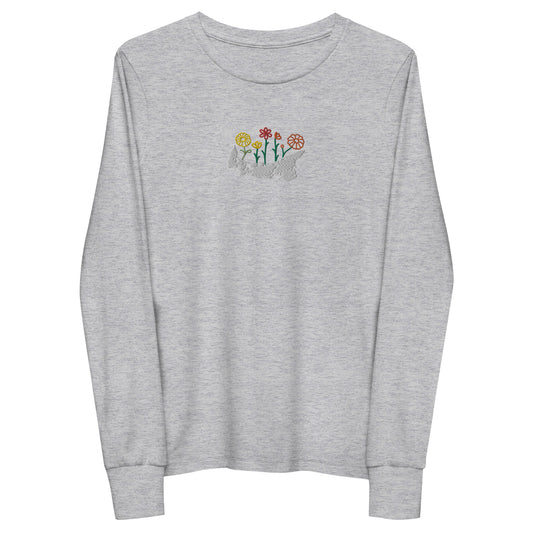 ATPEI WILDFLOWER COLLECTION Youth Long Sleeve Tee (Embroidered)