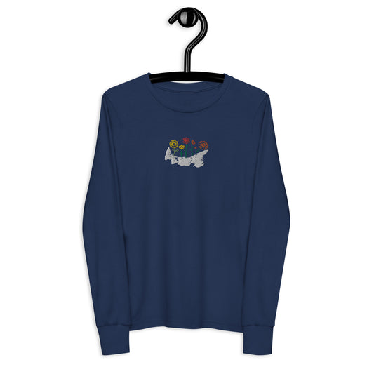 ATPEI WILDFLOWER COLLECTION Youth Long Sleeve Shirt (Embroidered)