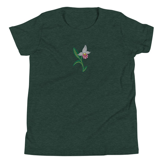ATPEI THE LADY'S SLIPPER COLLECTION Youth Short Sleeve T-Shirt (Embroidered)